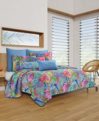 J. Queen Bold Hanalei Tropical 3-Pc Quilt Set, King/California King
