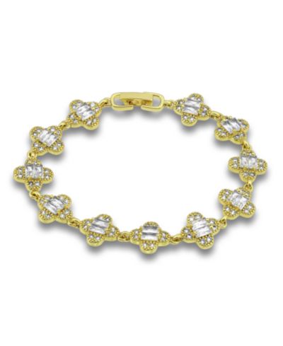 Macy's Браслет с дизайном из камней Cubic Zirconia Baguette Stones