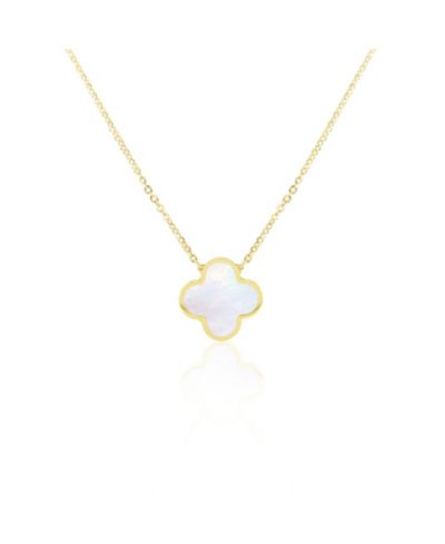 The Lovery Extra Mother of Pearl Single Clover Necklace