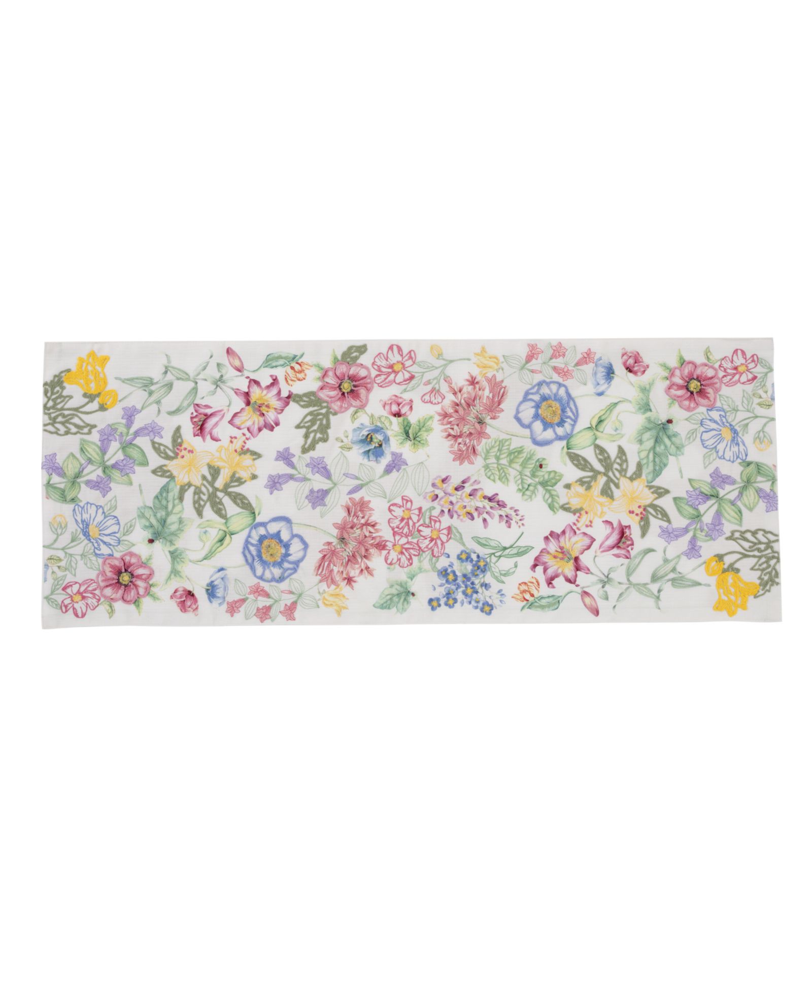 Декоративный центр для стола Lenox Butterfly Meadow Garden Embroidered, 14" x 36"
