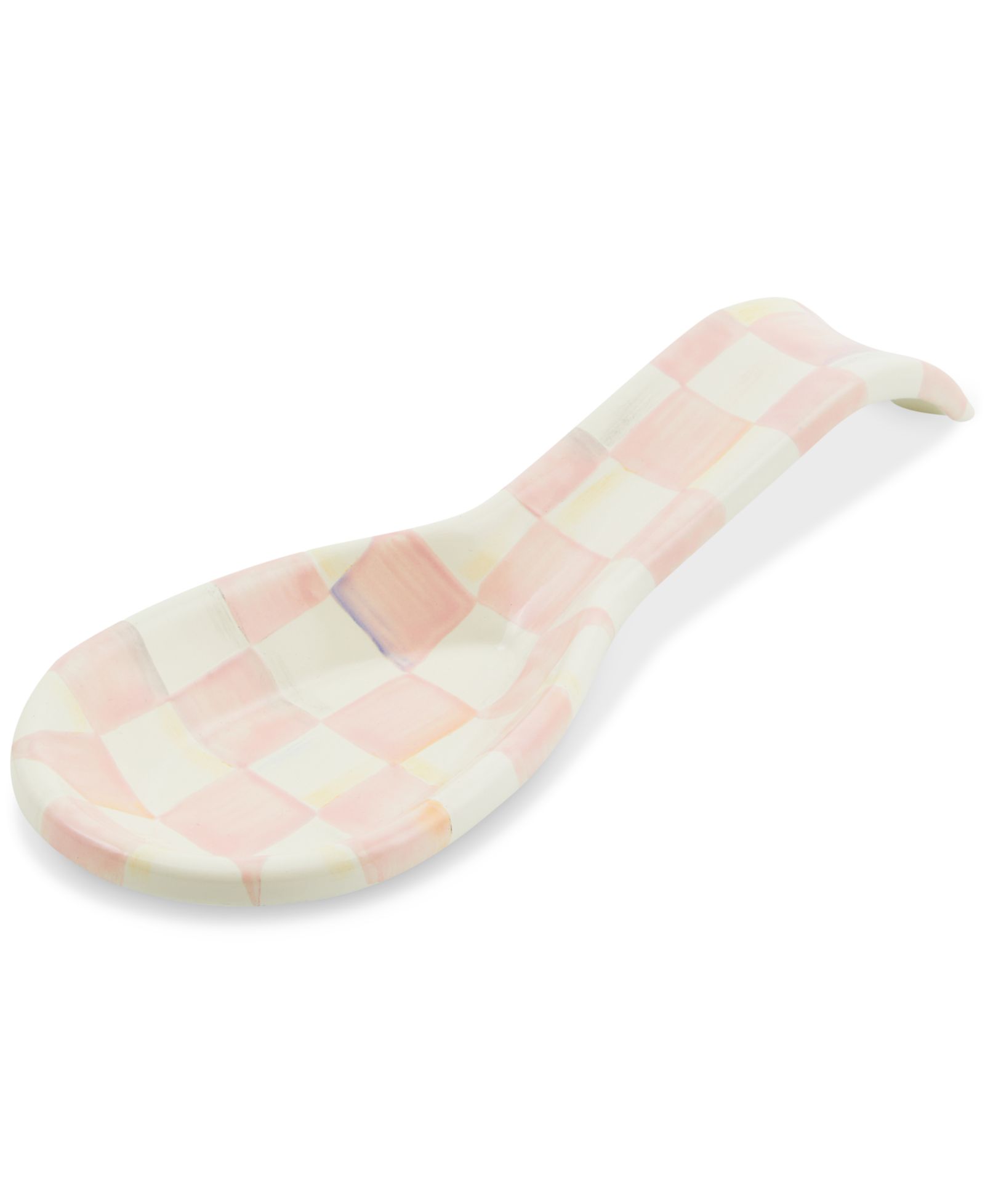 Mackenzie-Childs Rosy Check Spoon Rest