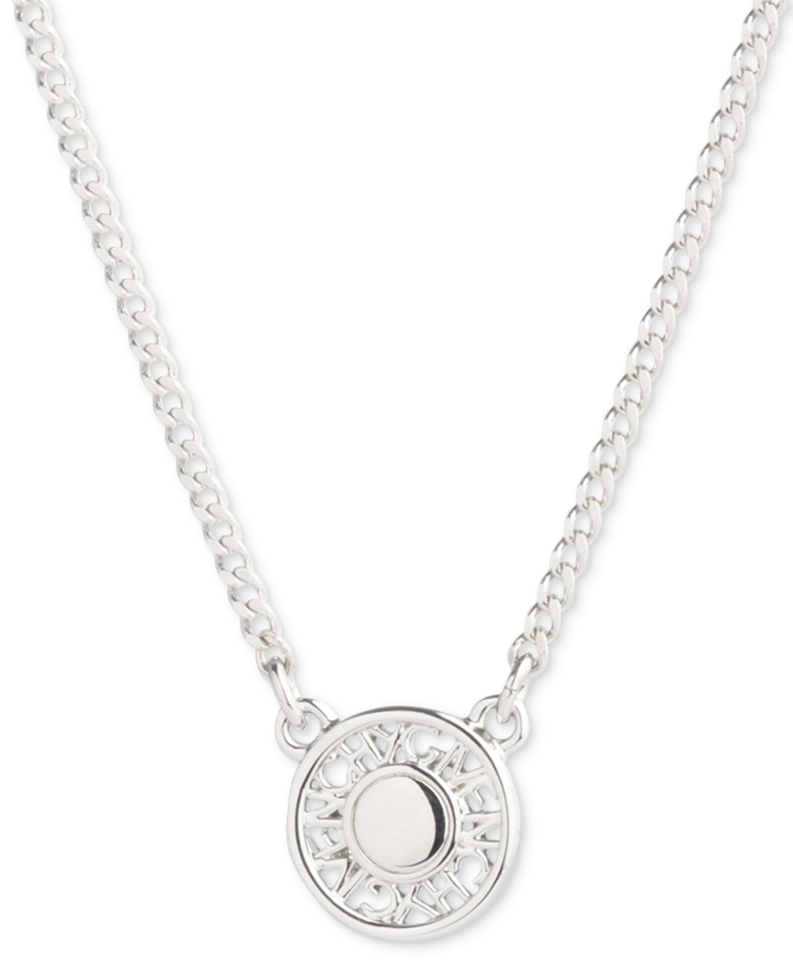 Подвеска Givenchy Logo Embossed Coin, 16" + 3" extender