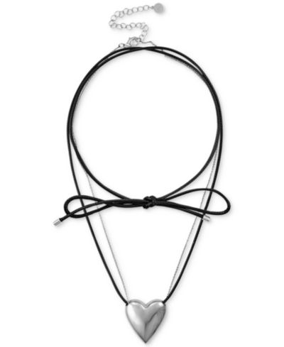 Подвеска-кулон OMA THE LABEL Heart Chain & Cord, 20-1/2" + 3" extender