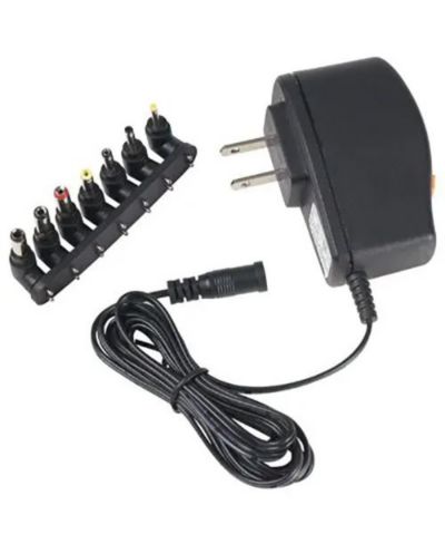 RCA 7-Adapter Tip AC to DC Power Adapter, Compatible with Portable Devices Requiring 300mA or Less