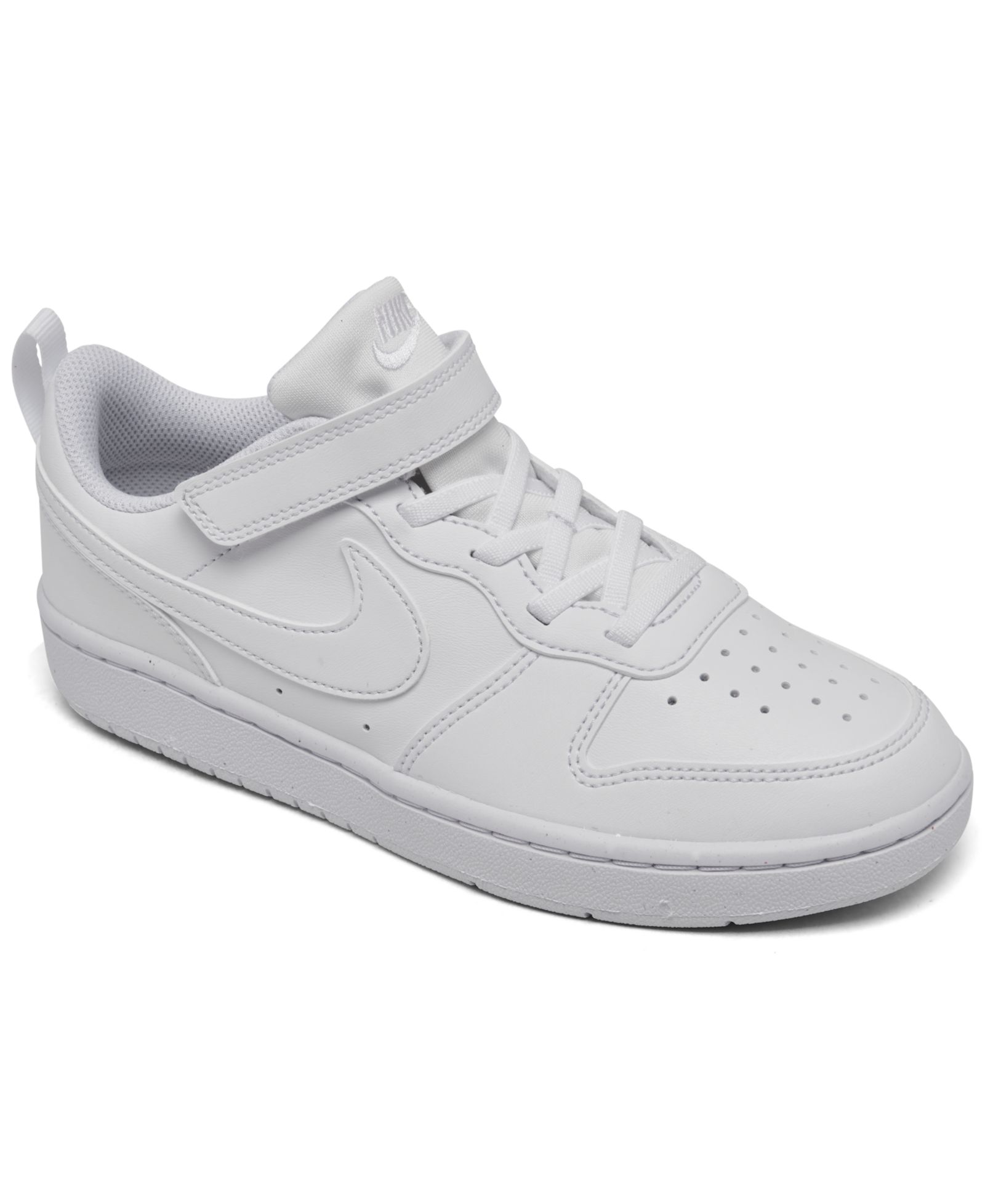 Nike Little Kids Court Borough Low Recraft Adjustable Strap Casual Sneakers From Finish Line