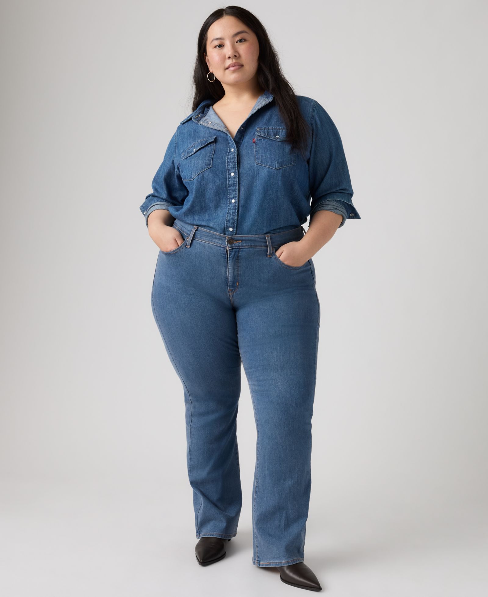 Levi's® Джинсы bootcut с высокой посадкой, Plus Size, модель 315