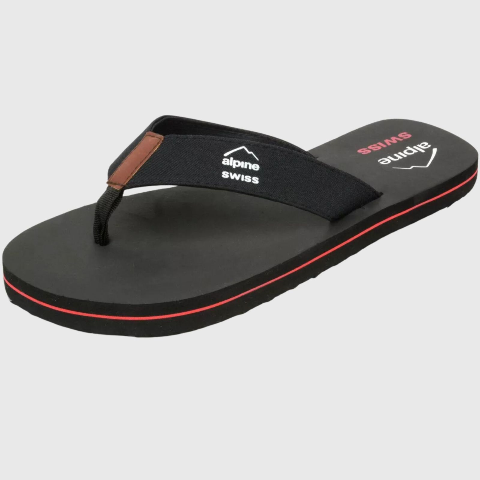 Alpine Swiss Mens Flip Flops Beach Sandals EVA Sole Lightweight Comfort Thongs