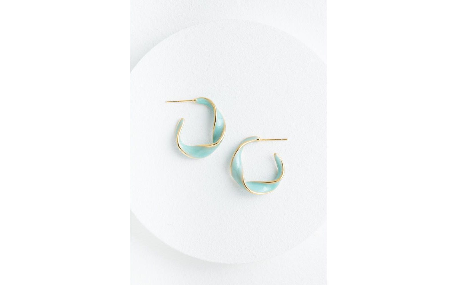 Starfish Project Серьги Hoops in Mint