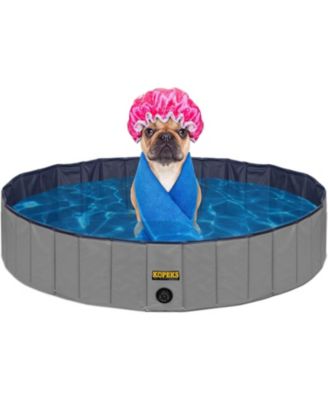 Kopeks Grey Outdoor Round Pet Pool Medium