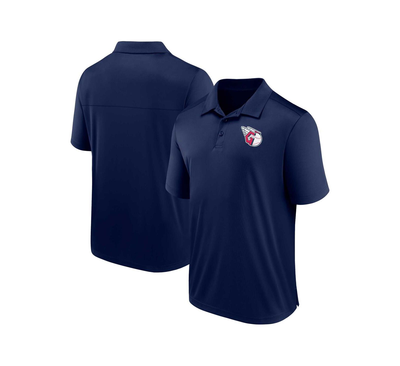 Men's Fanatics Navy Cleveland Guardians Logo Polo Shirt