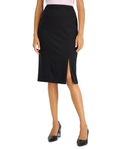 Женская юбка Tahari ASL Front-Slit Back-Zip Pencil
