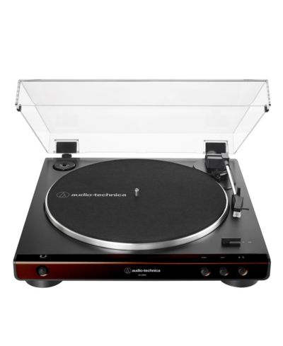 Полностью автоматический поворотный стерео проигрыватель Audio Technica AT-LP60X-BN с ременным приводом