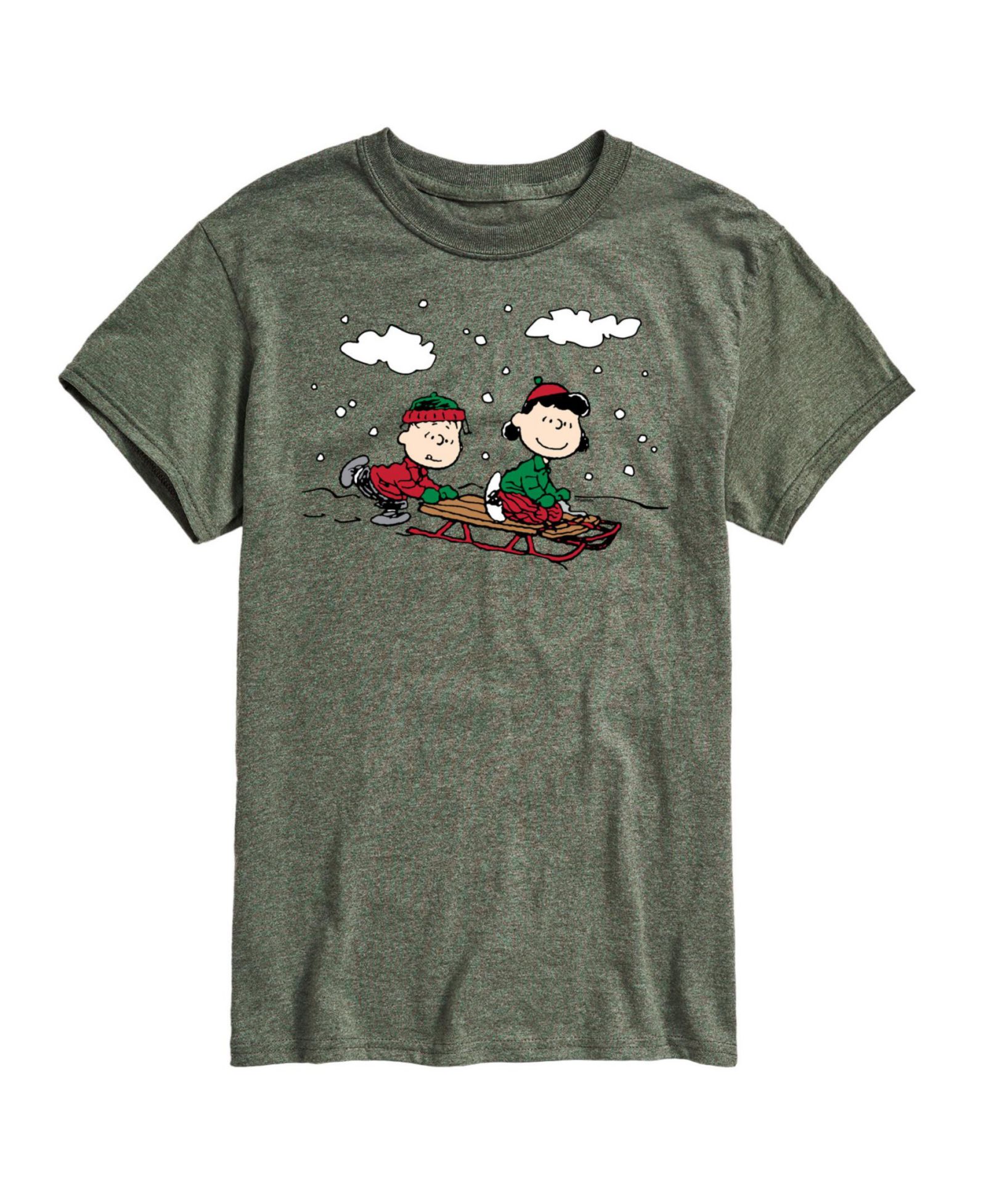 AIRWAVES Men's Peanuts Holidays Short Sleeve T-shirt