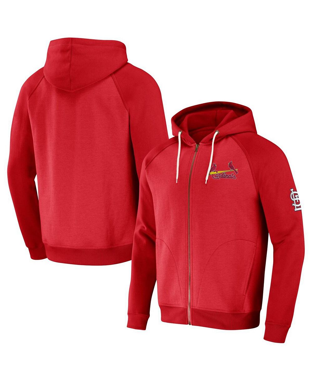 Мужское худи Fanatics Darius Rucker Collection Red St. Louis Cardinals Raglan Full-Zip