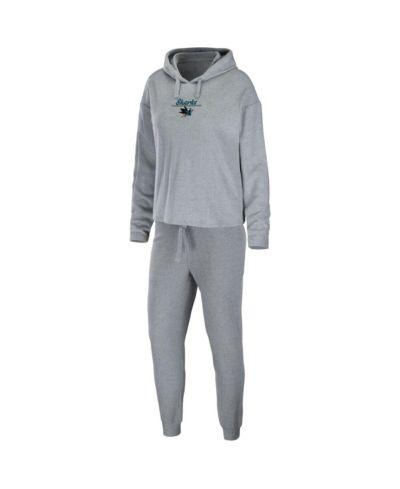 Женский комплект WEAR by Erin Andrews San Jose Sharks: худи и брюки для сна
