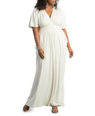 Женское платье Kiyonna Plus Size Indie Flair Maxi с рукавами кимоно
