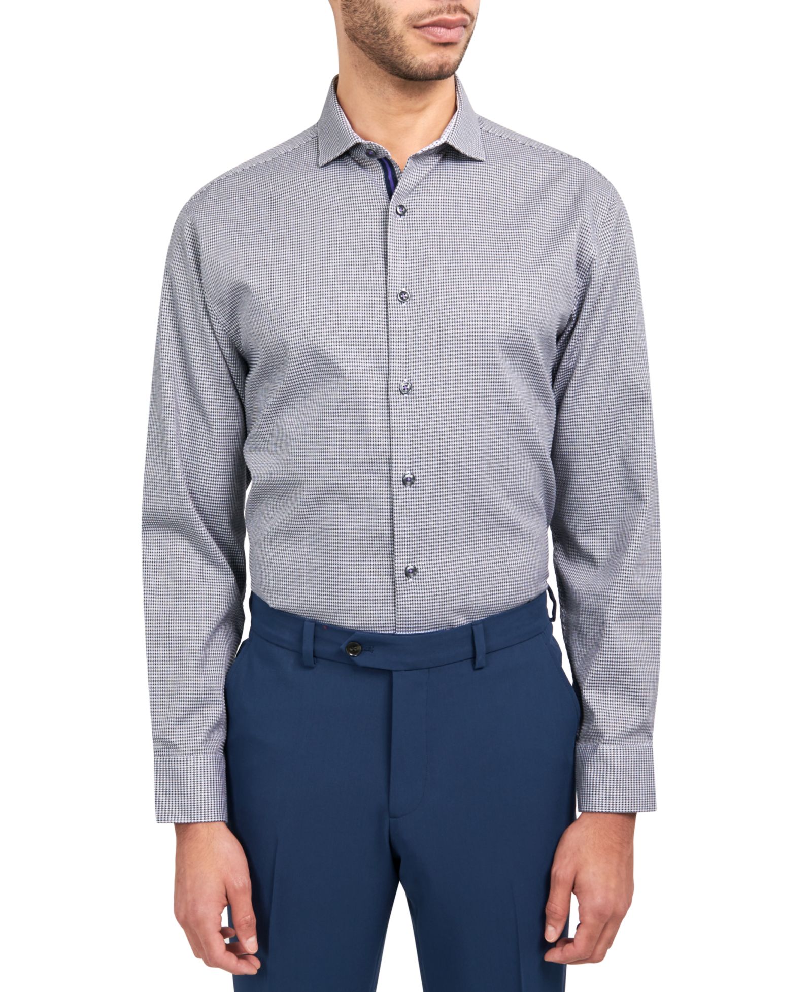 Мужская рубашка Michelsons of London Regular-Fit Dobby Gingham