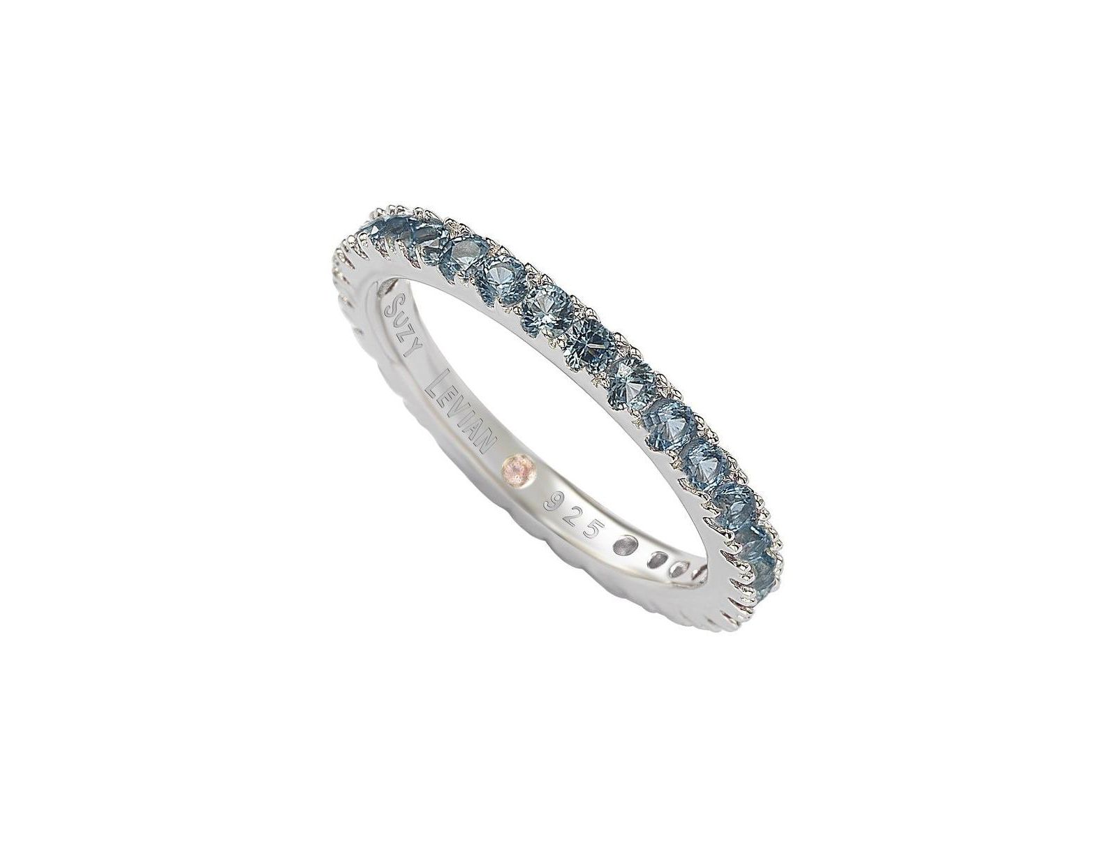 Suzy Levian New York Cubic Zirconia Eternity Band Ring