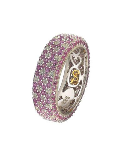 Suzy Levian New York Sapphire Eternity Band Ring