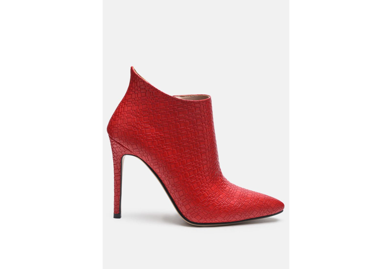 Rag and Co Womens Lolita Woven Texture Stiletto Boot