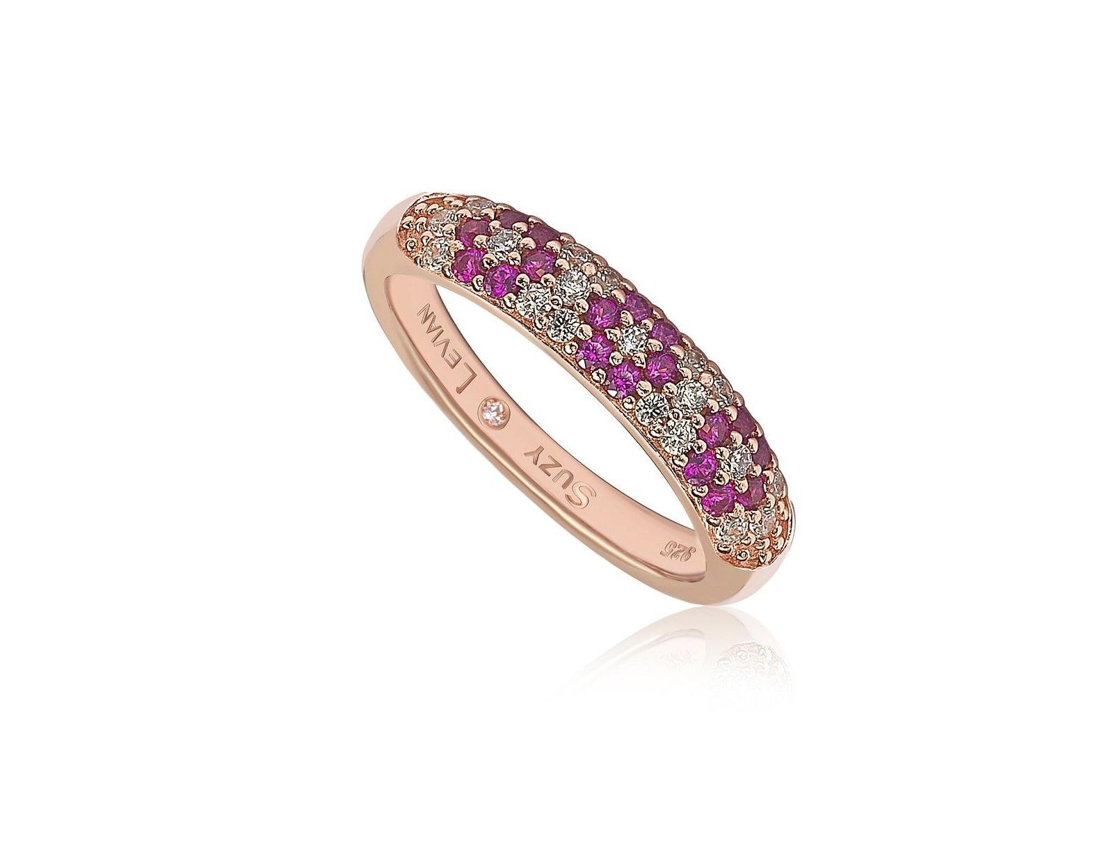 Suzy Levian Cubic Zirconia Floral Half Band