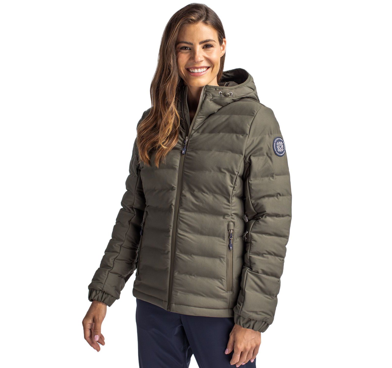 Cutter & Buck Женская утепленная куртка Puffer Mission Ridge Repreve Eco