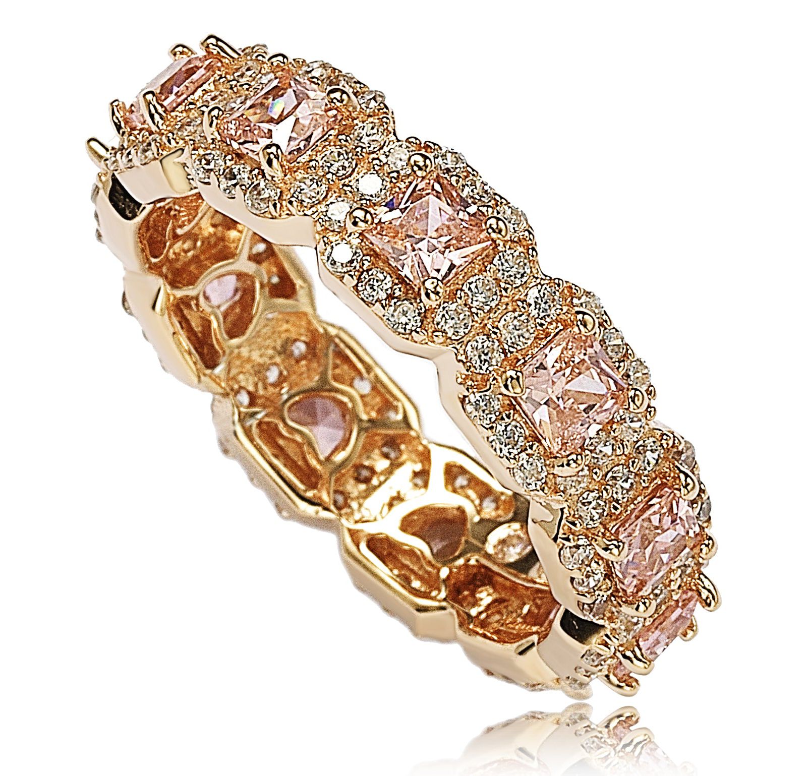 Suzy Levian New York Cubic Zirconia Eternity Band Ring