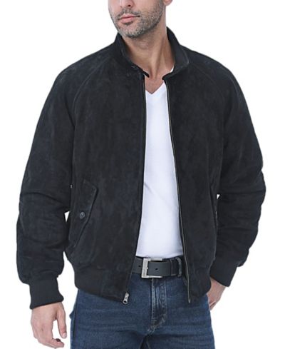 Landing Leathers Мужская кожаная куртка-бомбер WWII из замши