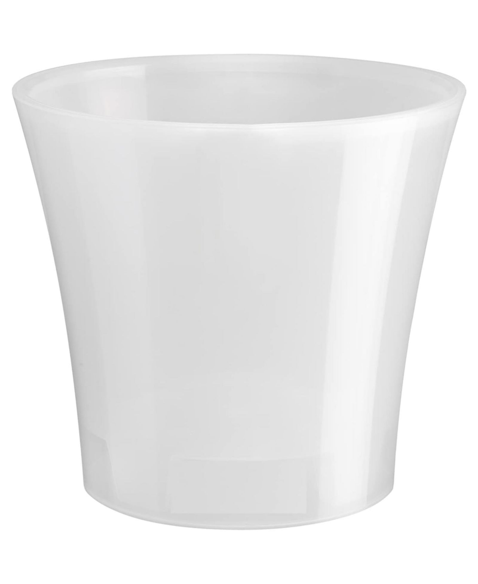 Decopots круглый современный пластиковый цветочный горшок с дренажем
