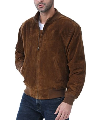 Landing Leathers Men's WWII Suede Leather Tanker Jacket