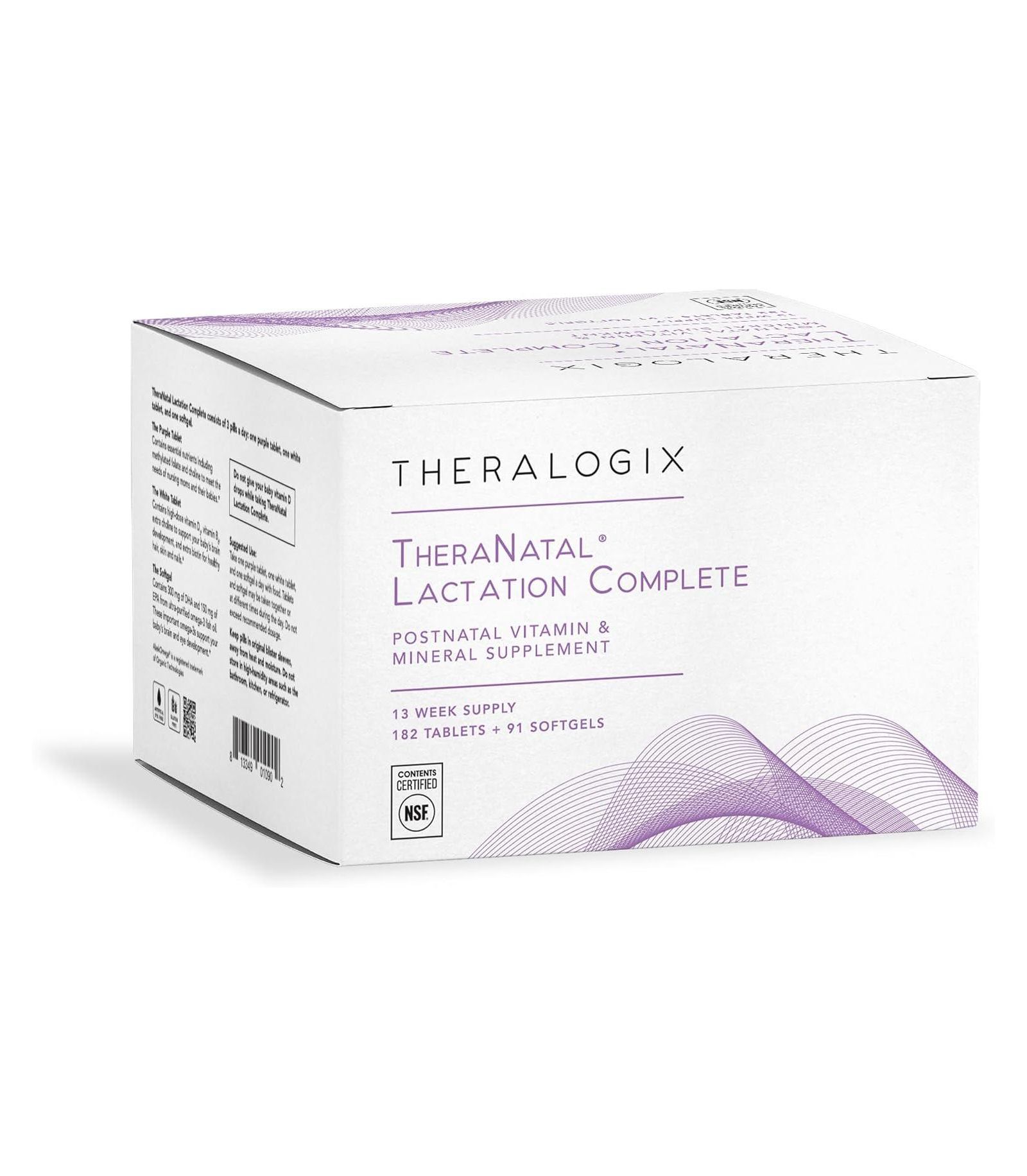 Theralogix TheraNatal добавка для лактации, запас на 13 недель