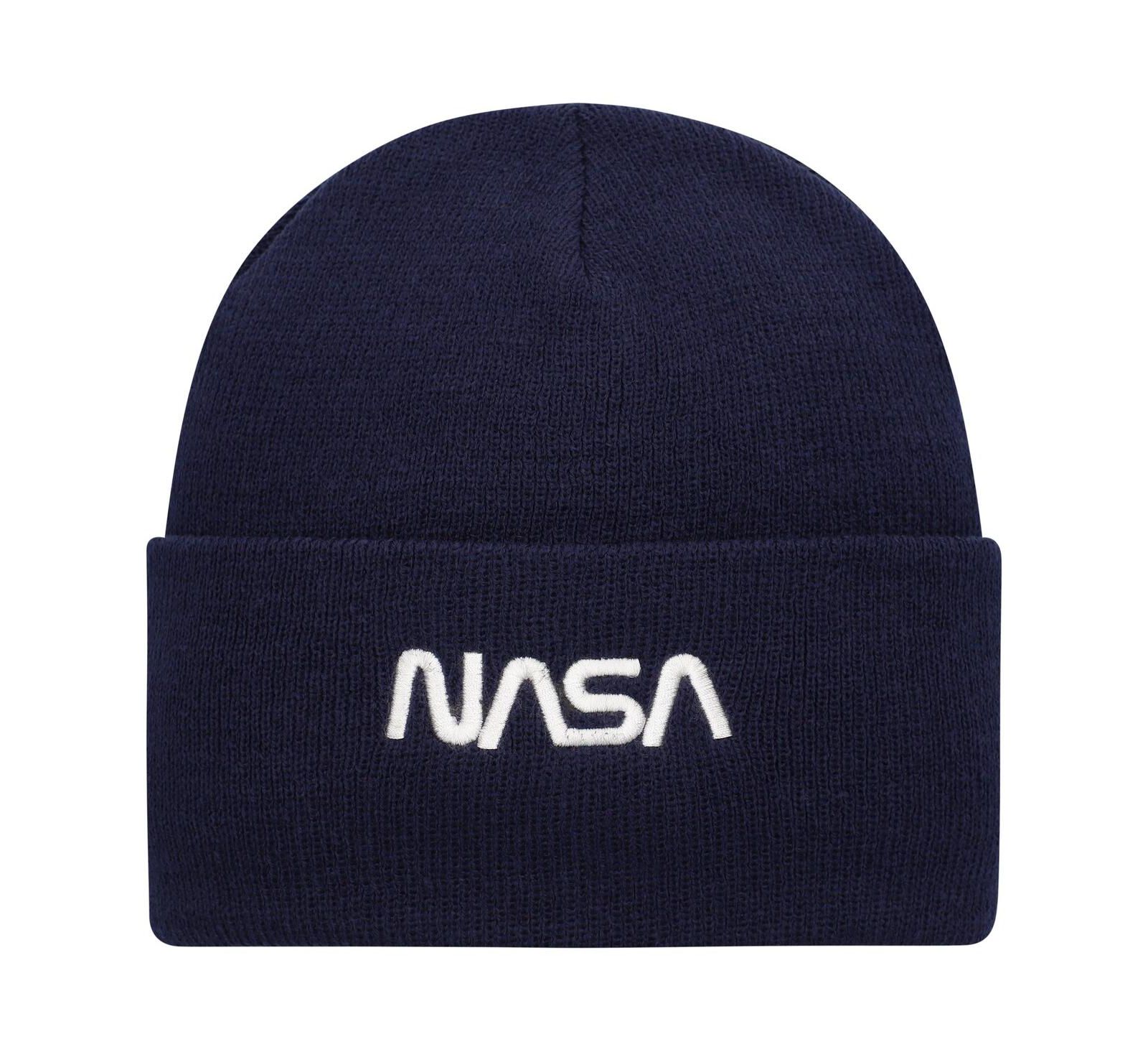 Мужская вязаная шапка American Needle Navy NASA Cuffed