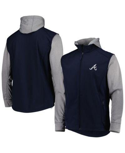 Мужская куртка Dunbrooke Atlanta Braves Alpha Full-Zip, темно-синяя и серая меланж