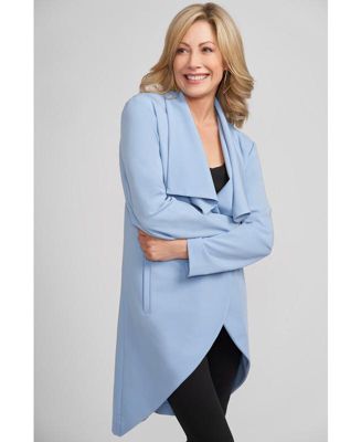 Caldwell Collection женская длинная накидка Lisa с loose fit, длиной до колена, с драпированным воротником