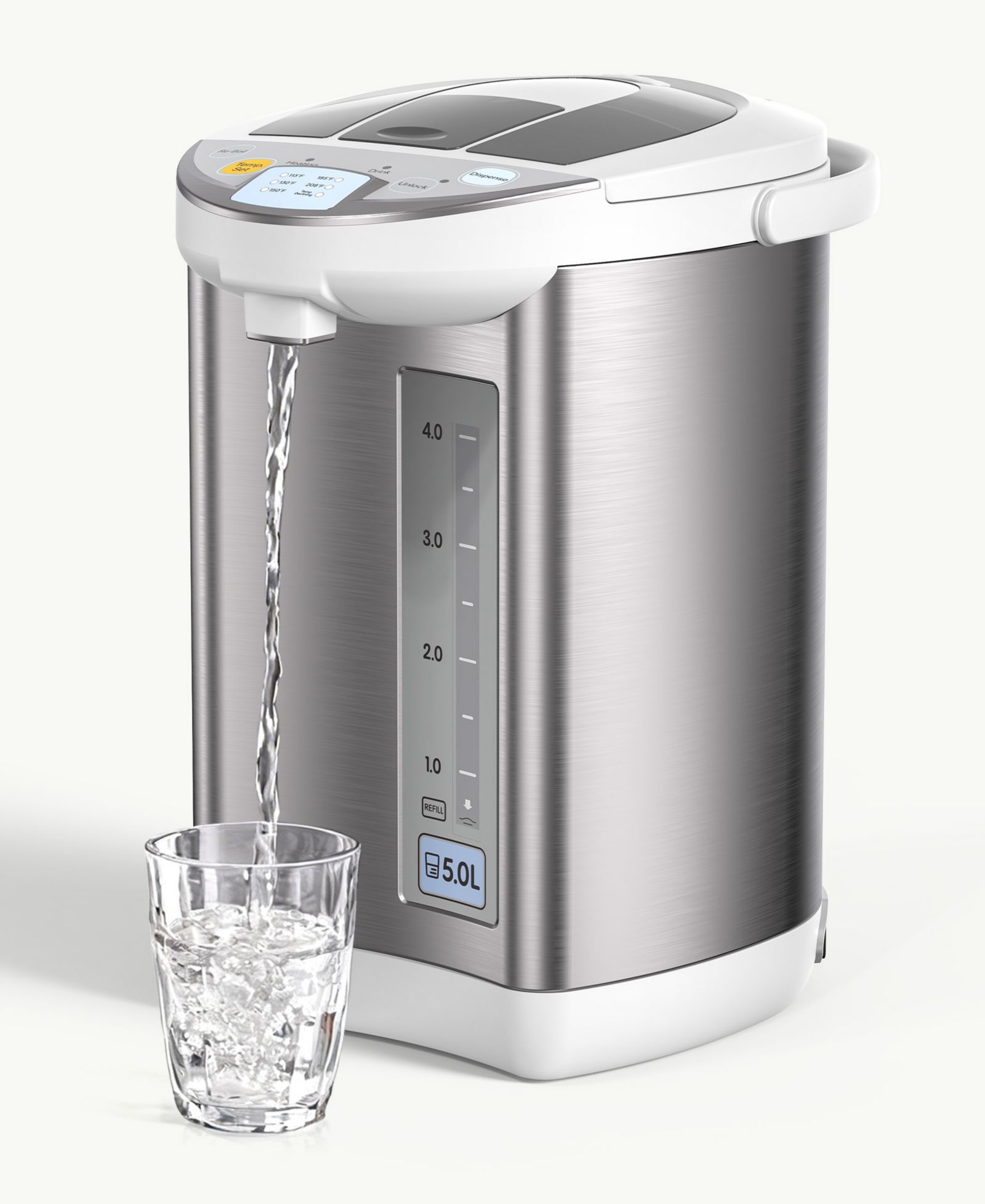 Электрический бойлер и подогреватель воды SUGIFT 5L/5.28 Qt из нержавеющей стали