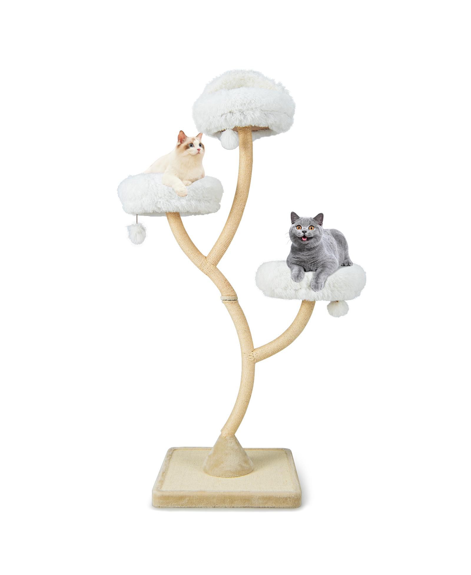 Cat Tree Tower 70'' Multi-Level Kitten Activity Center with 3 Perches