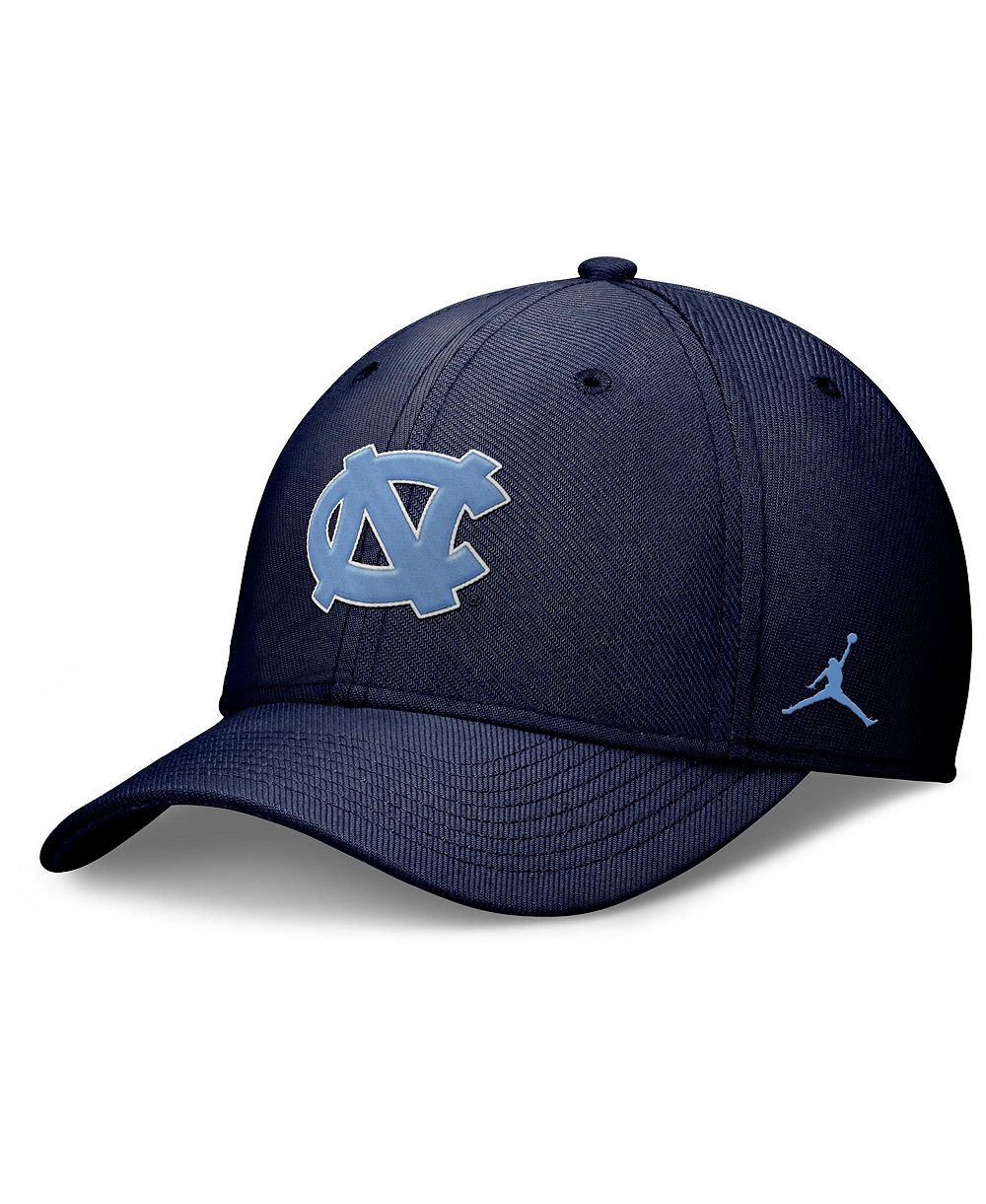 Мужская кепка Jordan Navy North Carolina Tar Heels Rise Swoosh Dri-FIT Flex