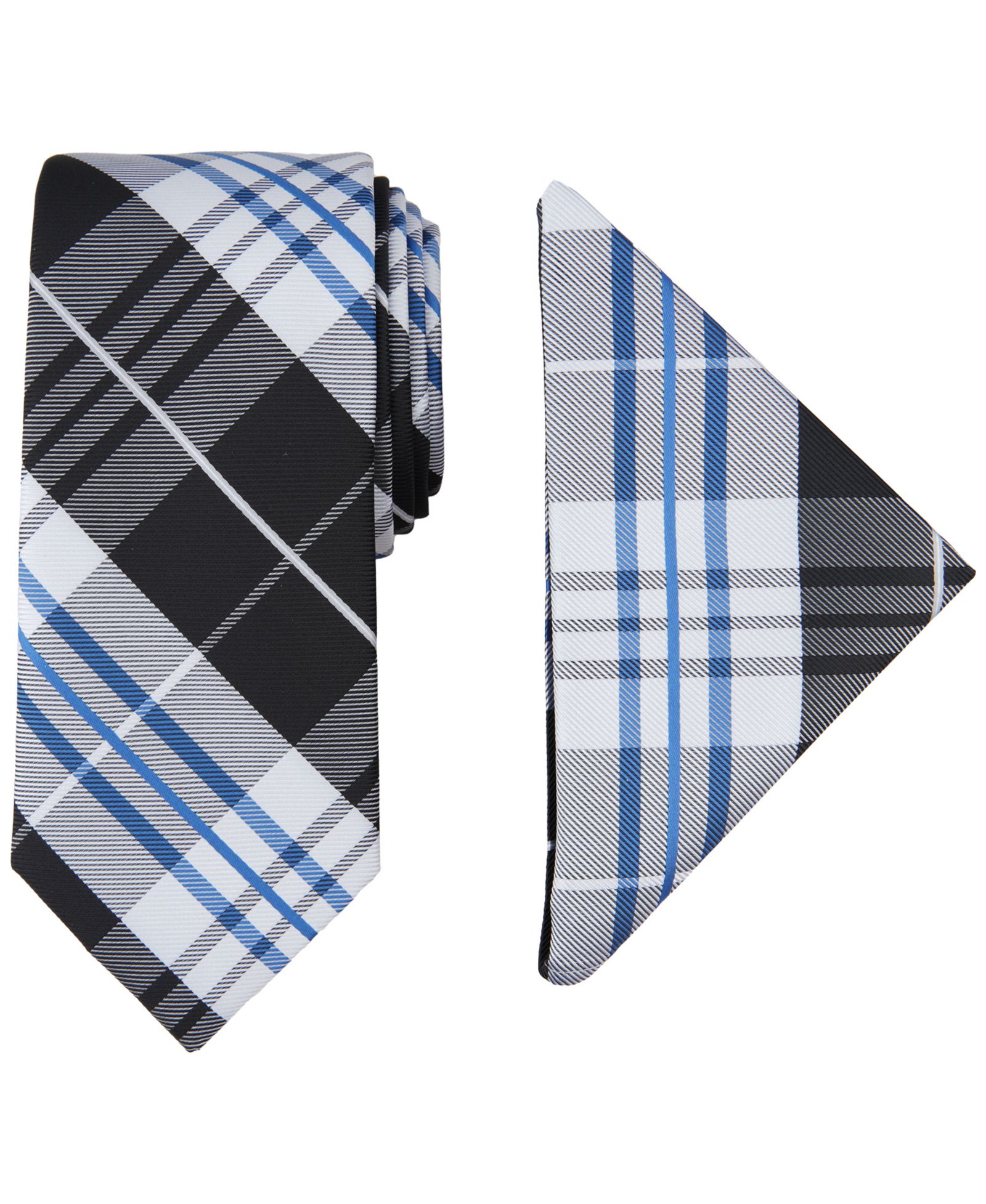 Мужской набор Nautica Lydonia Plaid Tie & Pocket Square