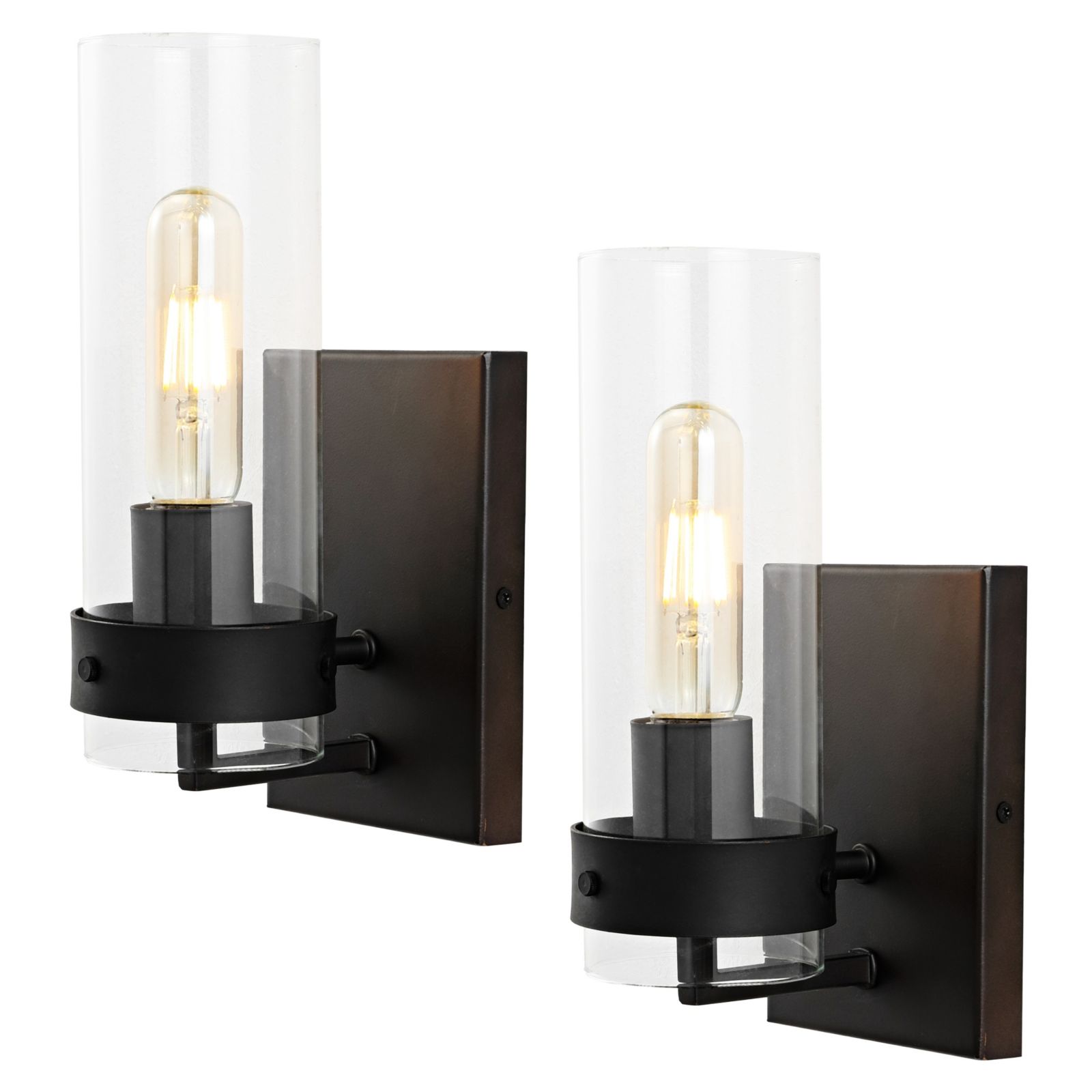 Harper Coastal минималистичное LED-бра настенное из железа и стекла (набор из 2 шт)