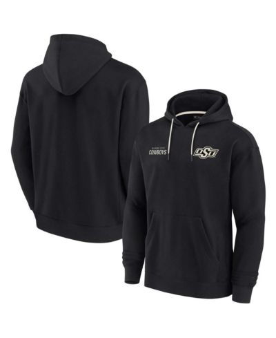 Men's and Women's Fanatics Signature Black Oklahoma State Cowboys Super Soft Fleece Pullover Hoodie