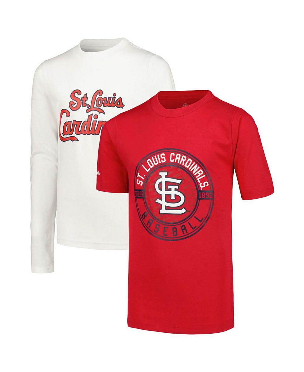 Комплект футболок Stitches для мальчиков красная и белая St. Louis Cardinals