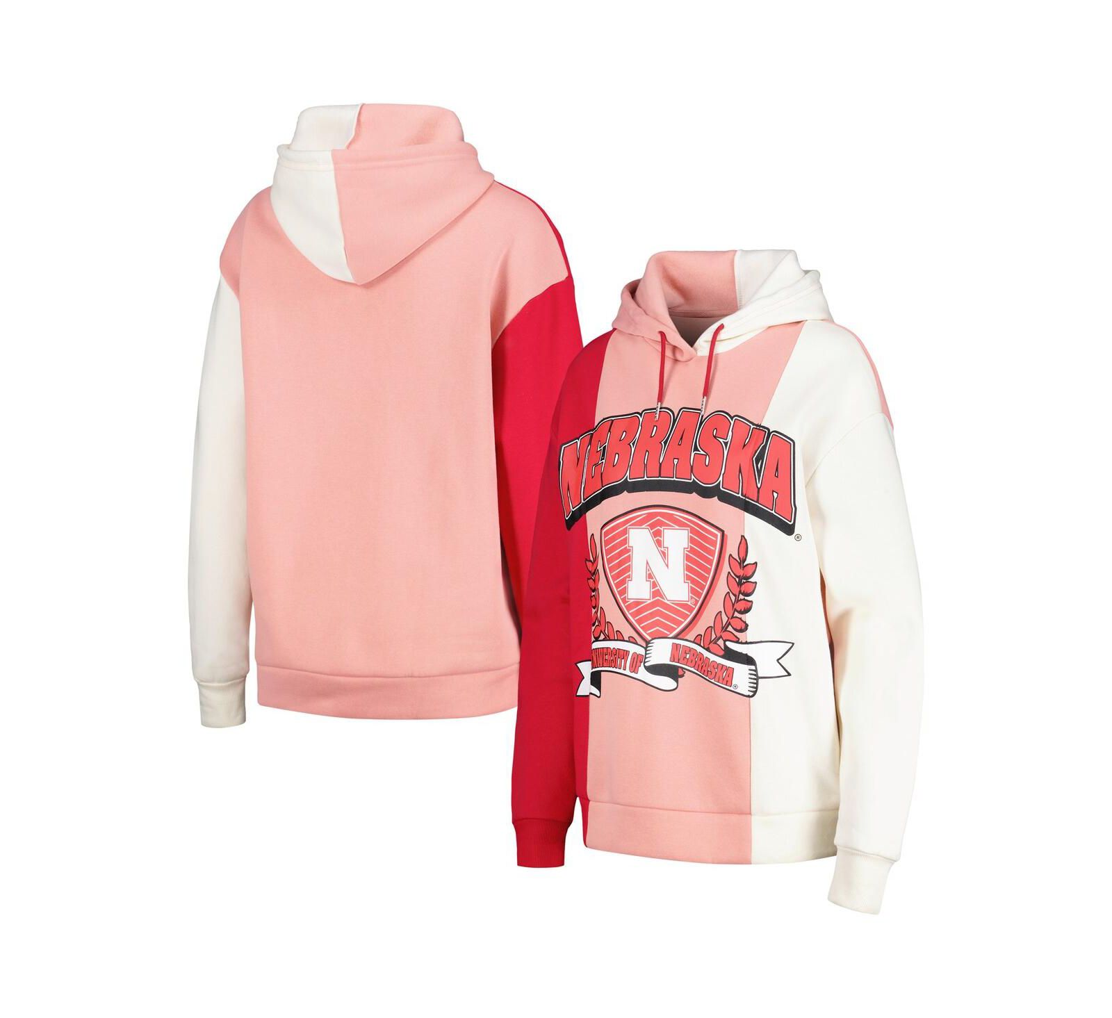 Женское худи-толстовка Gameday Couture Scarlet Nebraska Huskers Hall of Fame Colorblock Pullover