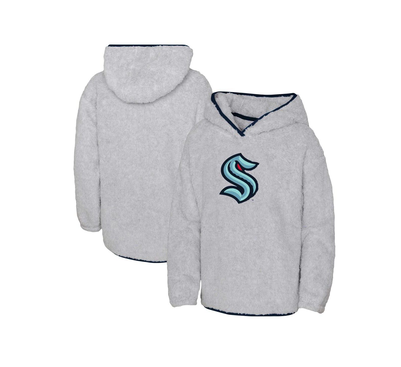 Outerstuff Детский флисовый худи Seattle Kraken Heather Gray