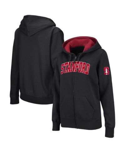 Женское худи Colosseum Black Stanford Cardinal с полной молнией