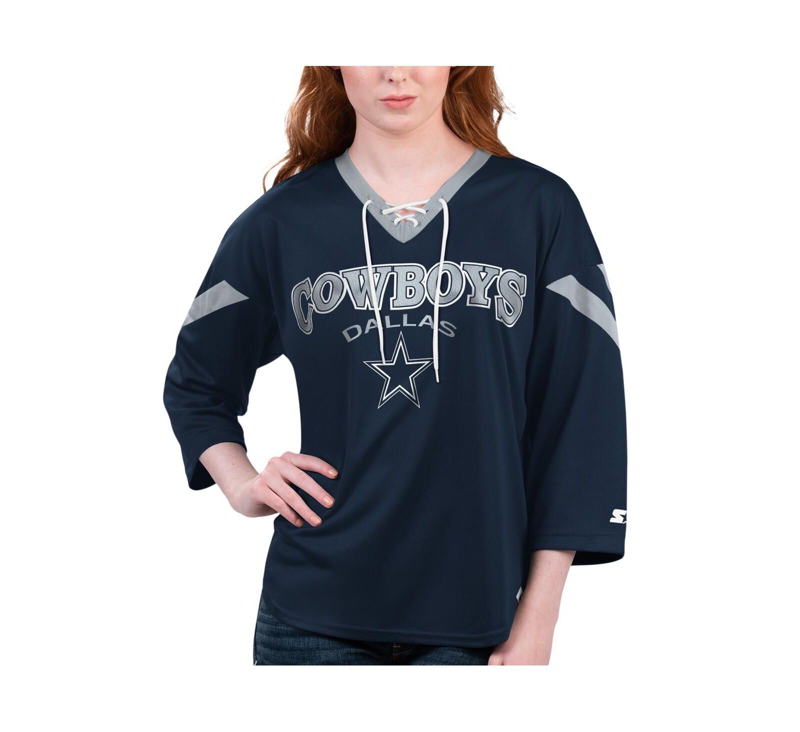 Starter женская футболка Dallas Cowboys Rally с завязками