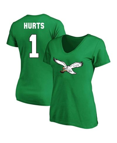Женская футболка Fanatics Jalen Hurts Philadelphia Eagles Plus Size V-neck