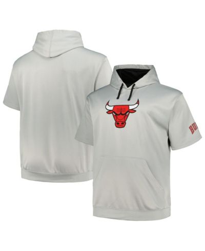 Мужское худи Fanatics Men's Silver Chicago Bulls Big and Tall Logo Pullover