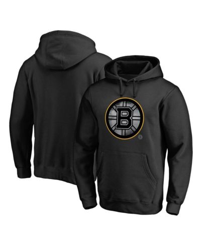 Мужское худи Fanatics Core Smoke с капюшоном, черное, Boston Bruins