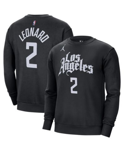 Мужская толстовка Jordan Kawhi Leonard Black LA Clippers Statement Name and Number