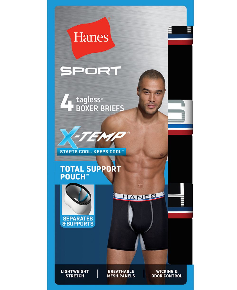 Hanes Men's Ultimate 4pk. Sport Boxer Briefs